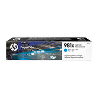 HP 981X Cyan Ink Cart L0R09A